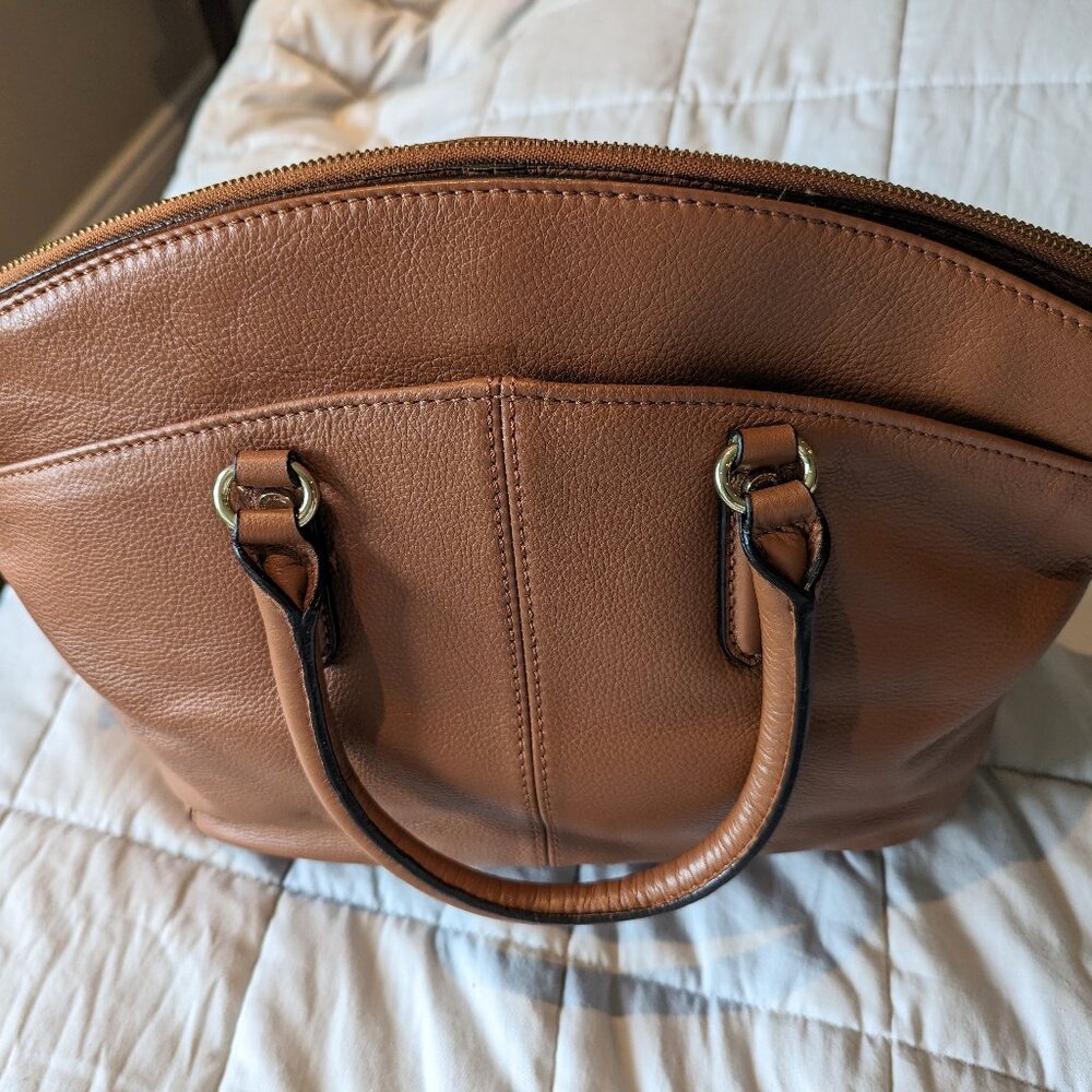Like New Calvin Klein Leather Satchel